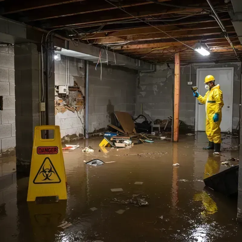 Flooded Basement Electrical Hazard in South Chicago, IL Property